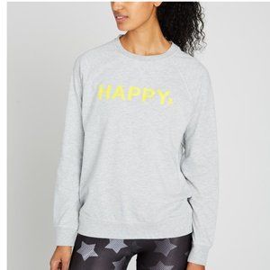 SoulCycle Happy Crewneck Sweatshirt Lightweight M